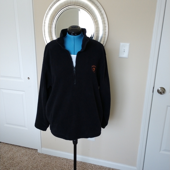 Ariat Jackets & Blazers - Ariat Black Fleece Jacket Size L Half zip